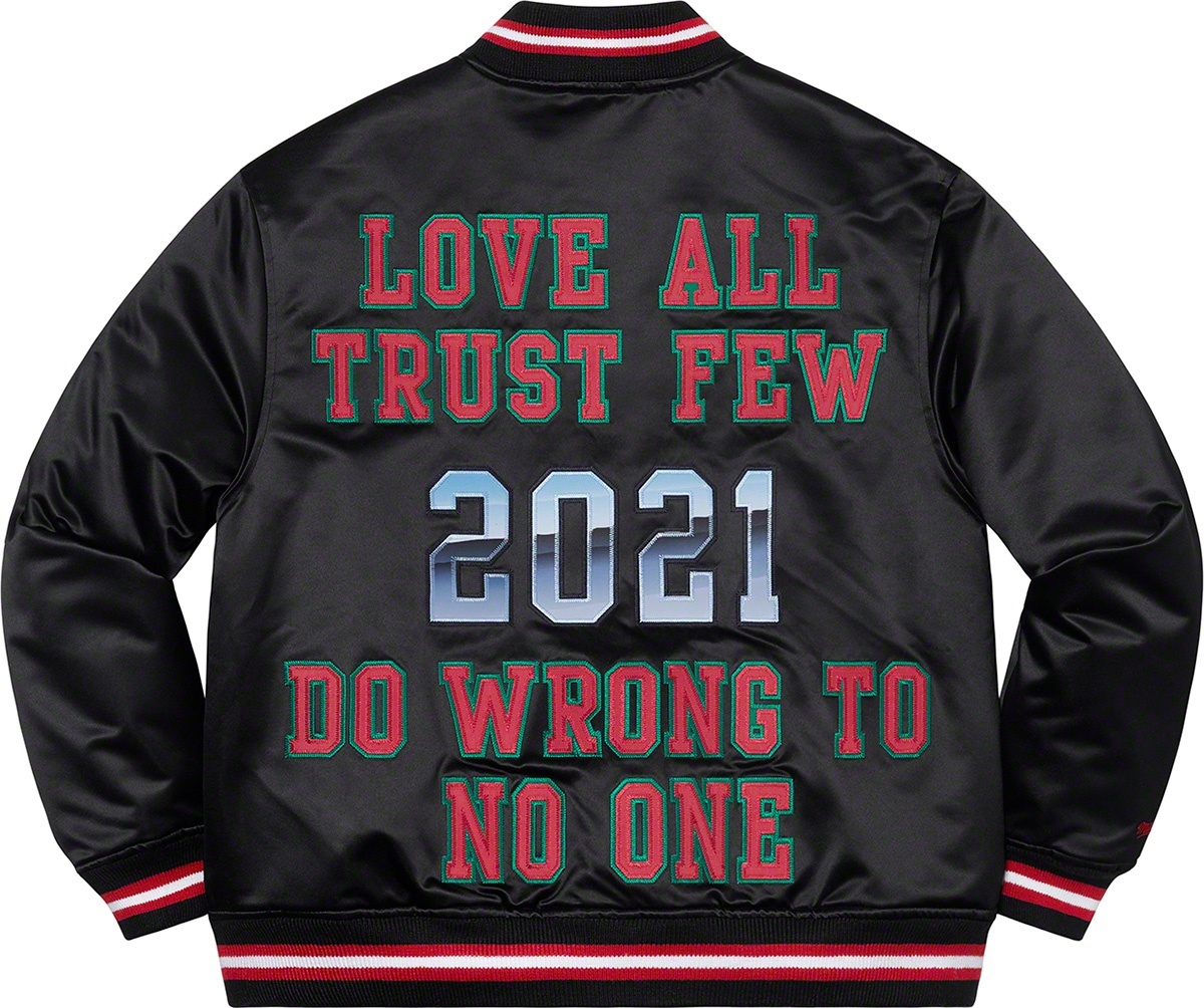 Supreme®/Mitchell & Ness® Satin Varsity Jacket view 17